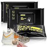 luximi Shoe Cleaner Wipes Instant Sneaker Cleaner, 3 Packs 72pcs White Shoe Cleaner, Premium Cleaning Solution Suitable for Different Sneakers & Sports Shoe, Portable Carrying for Travel