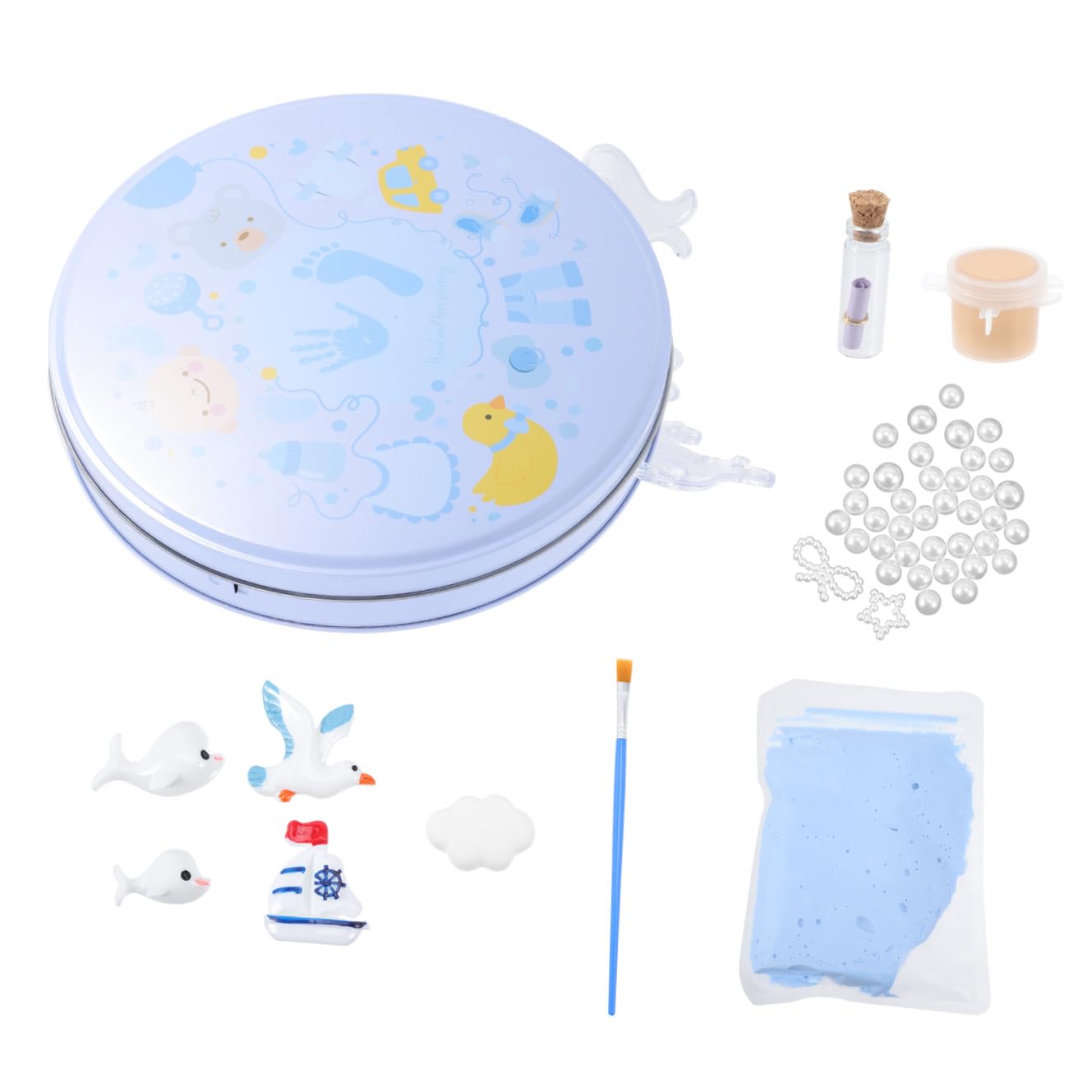 SUPVOX Kit Ragazzo Per Calchi Mani e Piedi Ricordo Pratico Ragazzo e Materiale
