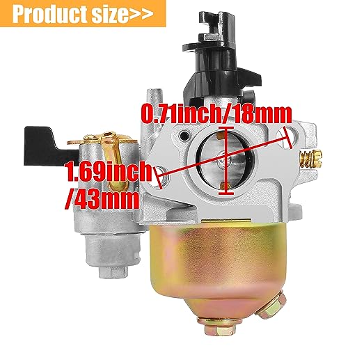 QAZAKY Carburetor Compatible with GX160 5.5HP GX200 6.5HP GX110 GX120 GX140 GX168 GX168F Generator Pressure Washer Kart Lawn Mower Water Pump Carb 16100-ZE1-814 825 16100-ZH8-W51 W61 - Image 3