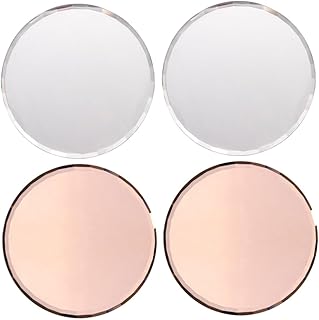 FOMIYES 4 Pçs Paleta De Unhas Paleta De Maquiagem Bandeja De Cristal Paleta De Unhas De Gel Pressione No Suporte De Unhas Placa De Mistura De Unhas Design De Unhas Placas De Mistura De