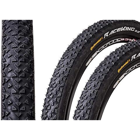 2 Stück 26" Zoll Continental Race King 2.2 Sport Fahrrad Reifen Mantel 55-559 schwarz Cover
