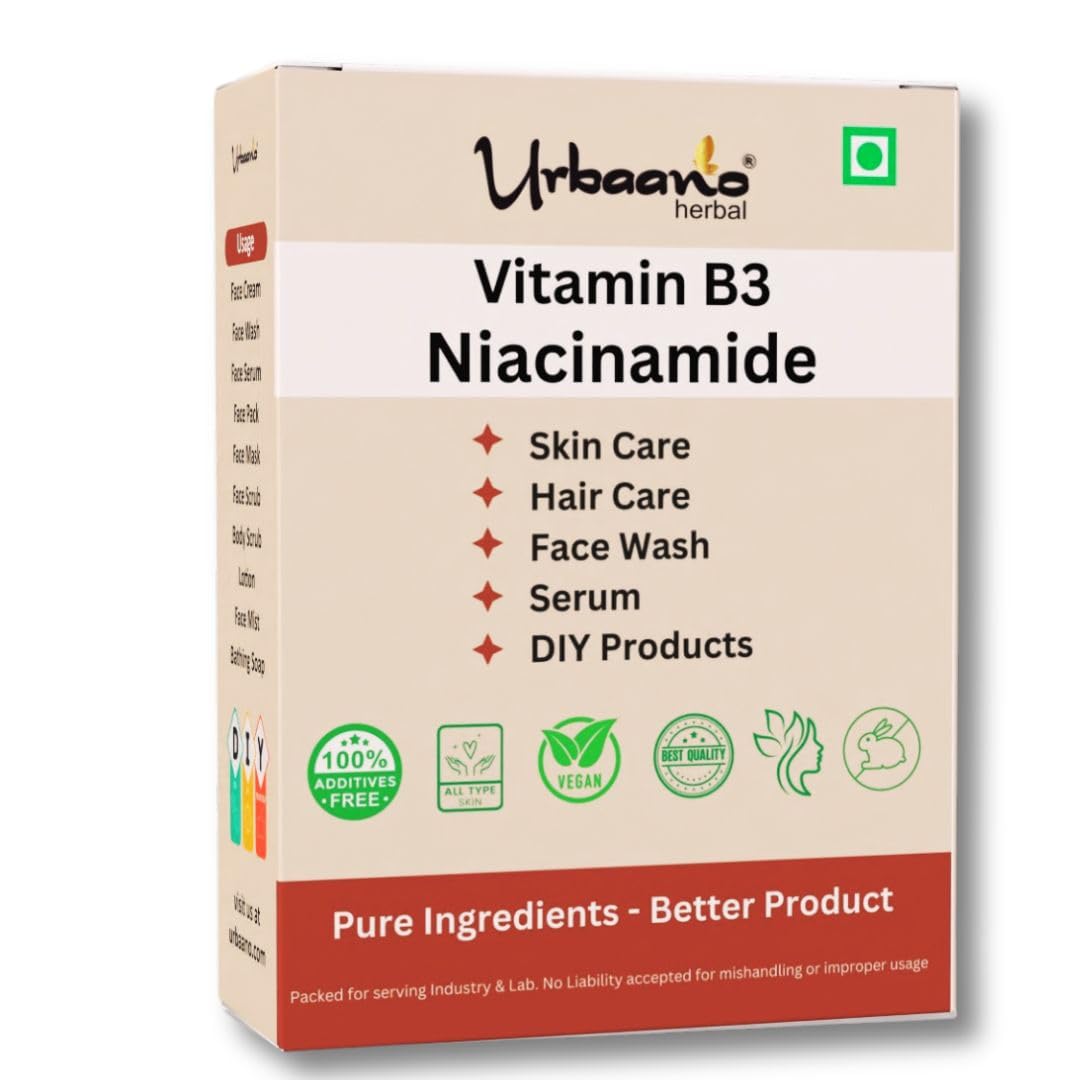 Niacinamide Powder (Vitamin B3) For Making DIY Lotion, Cream, Serum & Skin Care "Helps To Minimize Pores, Balance Oil Production, Wrinkles, Fine Lines