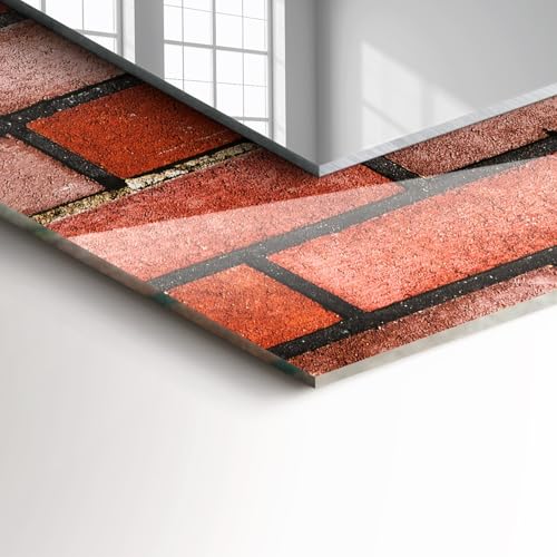 Miroir imprimé design moderne minimaliste 80x60 cm décoration murale