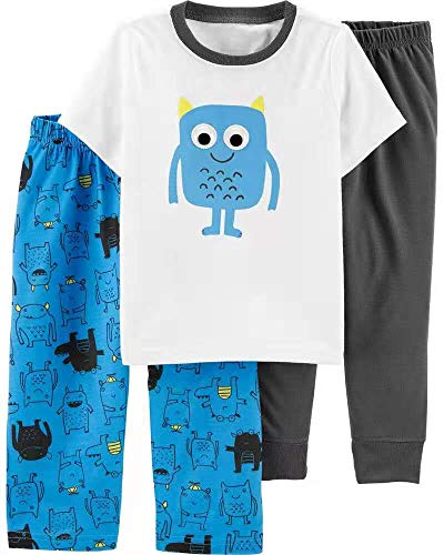 Carter's 3-Piece Poly Pajamas (Monster, 24M)