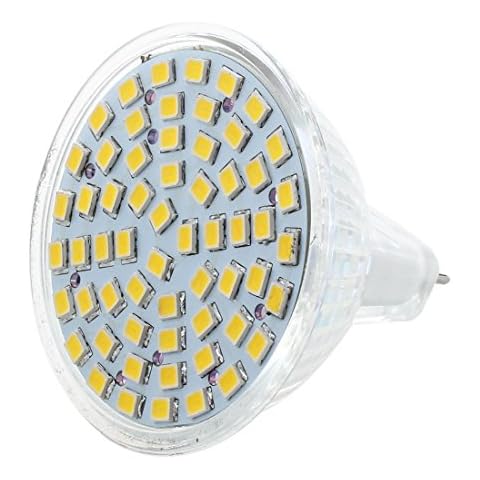 Nemeae MR16 60 LED 3528 SMD Bulb Lamp Light Warm White 12V 2.5W Cover