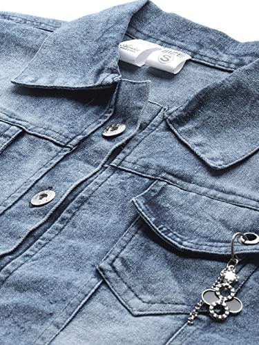 Image of Aarika Women's Denim Regular A-Line Coat
