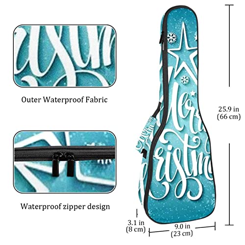 Housse pour ukulélé avec flocons de neige, housse pour ukulélé soprano ténor concert 68,4 cm d’épaisseur 10 mm d… - Les Beatles, Paul McCartney, John Lennon, RIngo Starr, George Harrison Housse pour ukulélé avec flocons de neige, housse pour ukulélé soprano ténor concert 68,4 cm d'épaisseur 10 mm d… – Image 5