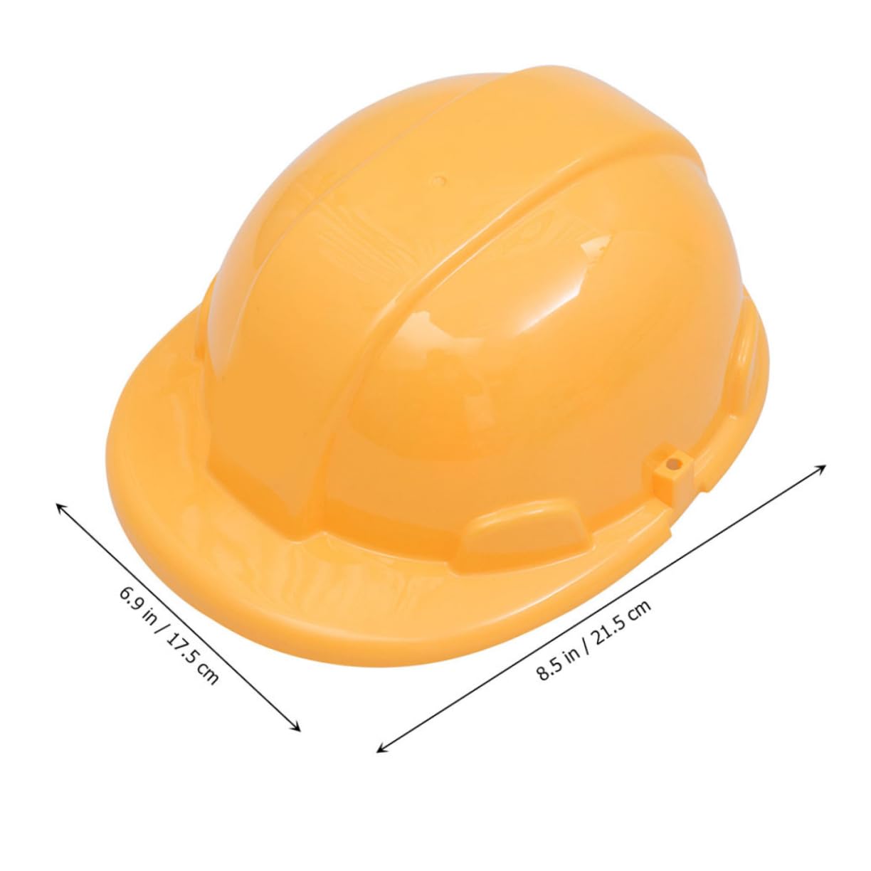 Hemoton 4Pcs Simulation Safety Helmet Fun Yellow Engineering Hats for Role Play Dress Up Lightweight present for Boys Educational Construction Props
