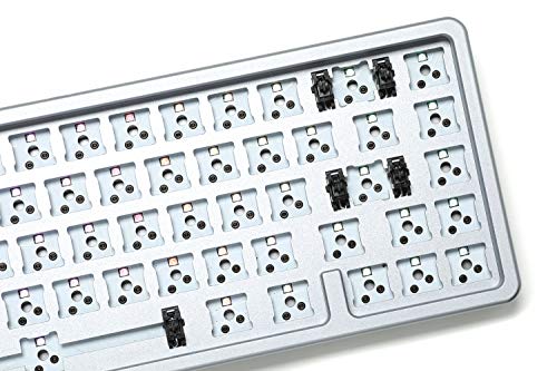 Drop ALT High-Profile Mechanical Keyboard — 65% (67 Key) Gaming Keyboard, Hot-Swap Switches, Programmable Macros, RGB LED Backlighting, USB-C, Doubleshot PBT, Aluminum Frame (Barebones, Gray)