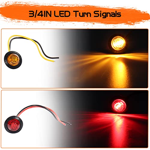 Motoparacc Sxs Led Street Legal Kit, Diy Atv Turn Signals Lights With Extra Wire, Flasher Relay Compatible With Utv, Yamaha, Polaris, Honda #TOP1