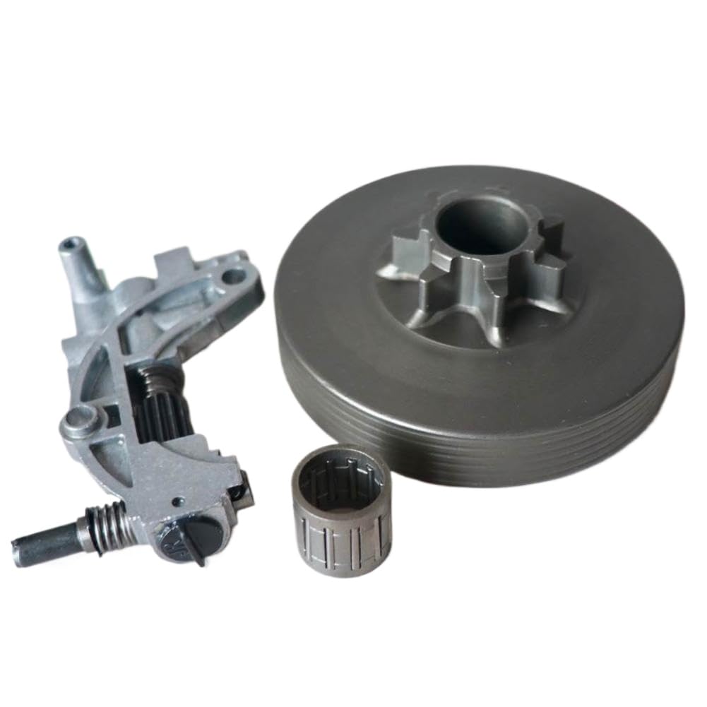 Cqadsdyrx Onecolor Clutch Drum Oil Pump Worm Gear Kit 325 Inch 7 Tooth Compatible With 4500 5200 5800 45Cc 52Cc 58Cc Chainsaw