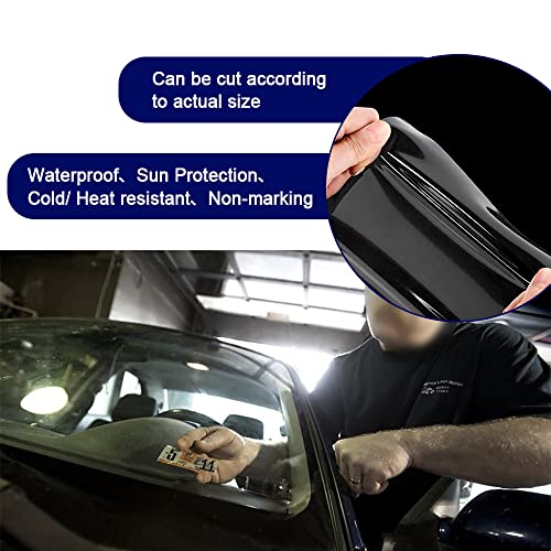 Windshield Sticker Applicator, Static Cling Window Film Clear Car Window Stickers, Windshield Sticker Applicator Fit For Registration Sticker, Annual Inspection Sticker And Parking Permit Removable #TOP2