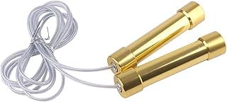 INOOMP Exercise Jump Rope Adult Jump Rope Jump Rope for Fitness Sports Exericise Jump Rope Weighted Handle Jump Rope Steel Wire Jumping Rope Golden Sports Jump Rope Fitness Skipping Rope