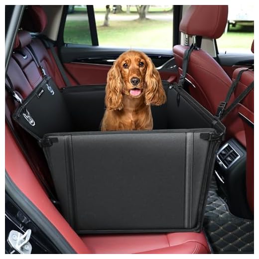 KYG Hunde Autositz Wasserdichter Rutschfester Haustier Autositz Kratzfester mit 4 Befestigungsgurten für die Rückbank Verstärkter Hundesitz Auto für Mittlere und Großer Hunde