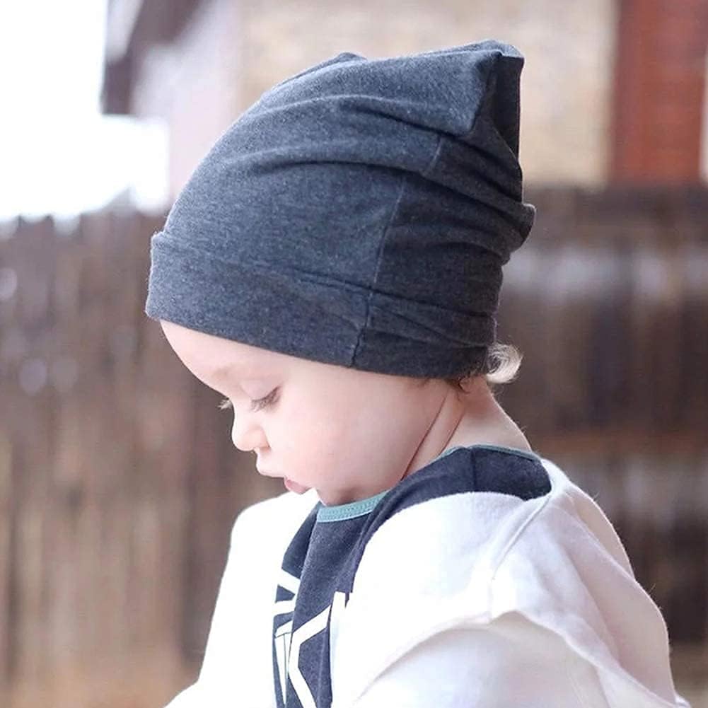 DRESHOW BQUBO 5 Pack Unisex Baby Hats for Kids Cotton Skull Caps Soft Cute Knit Cap Baby Toddler Beanie 3 Months - 6 Years - Image 2