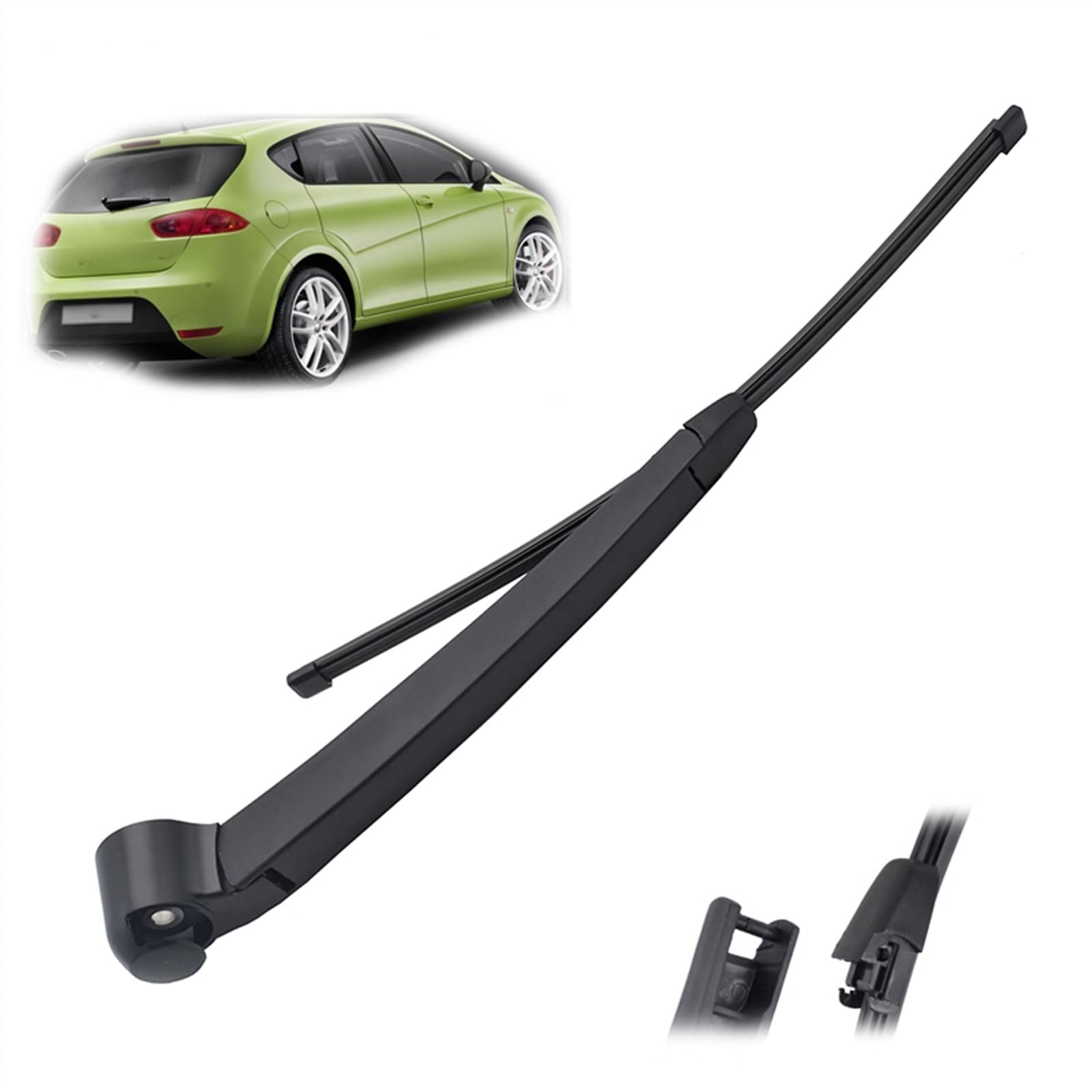 Kit de balais d'essuie-glace arrière avec bras de voiture Seat Leon 2005-2012