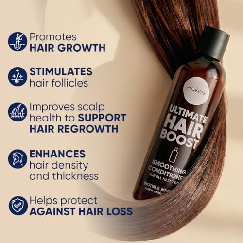 Image of Moerie Hair Growth Conditioner for Men and Women, Hair Loss Solution with Biotin and Rosemary, Thickening Conditioner for Thinning Hair - Ultimate Boost for All Hair Types