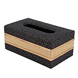 ABOOFAN Boîte à Mouchoirs Cuir Moyenne Taille, Conteneur De Rangement Résistant à l'us...