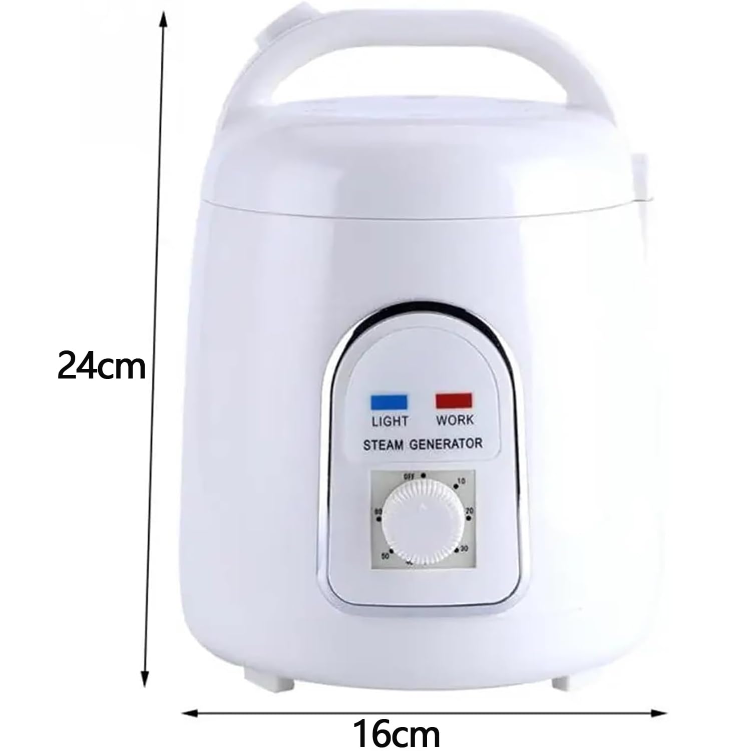 Vaporizador portátil de sauna con temporizador, antifugas y protección contra quemaduras secas, diseño de separación segura para relajación en el hogar y el salón de belleza