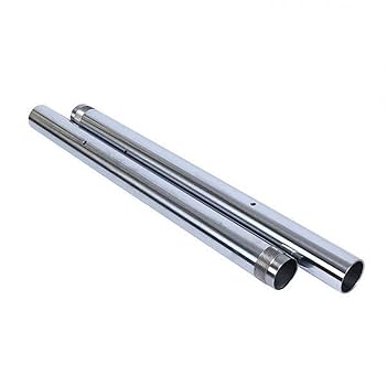 のりみょん Stanchion Front Fork Fork Inner Tubes Silver Pair for