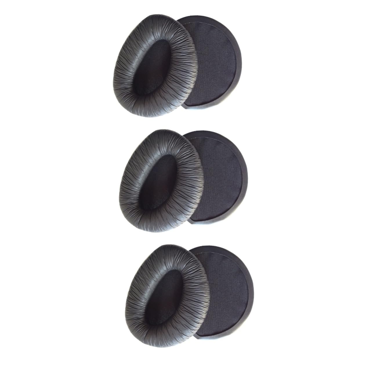 jojofuny 3piezas Almohadillas De para Auriculares Ear Pads De PU y Color Negro De El Rendimiento y Durabilidad