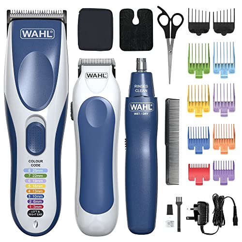 Wahl Colour Pro Trio Cordless Hair Clipper Kit, Beard, Ear/Nose Trimming