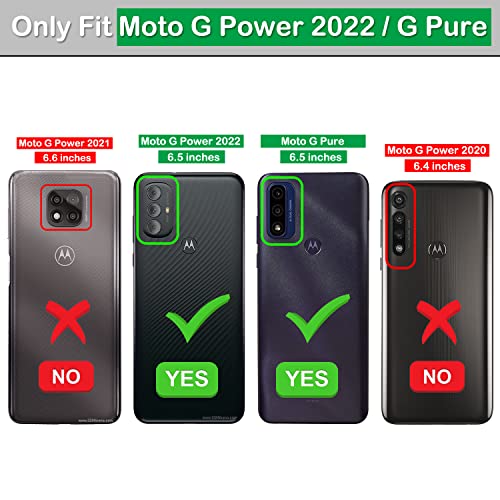 Moto G Pure Case, Moto G Power 2022 Case With Hd Screen Protector, Gritup Girls Women Cute Gradient Liquid Glitter Bling Four-Corner Protective Soft Tpu Phone Case For Moto G Pure, Teal/Purple #TOP1