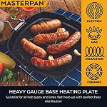 MasterPan Non-Stick Grill Pan Wooden, 11", Folding Handles - Image 3