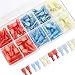AIRIC 174pcs Quick Electrical Disconnects Kit Nylon Fully Insulated Male/Female Quick Disconnectors Red Blue Yellow 22-16 16-14 12-10 Gauge Power Marine Connectors Terminal Assortment