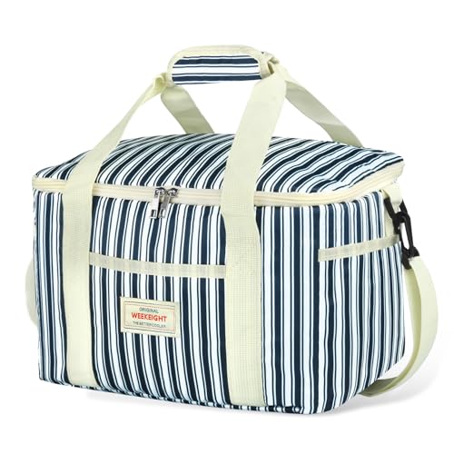 Beautyshow Kühltasche, 15L Faltbar Isoliertasche, Wiederverwendbare Isolierte Lunchtasche, Tragbare Thermotasche mit ver...