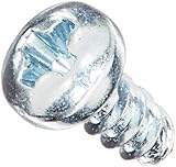 Steel Thread Rolling Screw for Plastic, Zinc Plated, Pan Head, Phillips Drive, #2-28 Thread Size, 3/16