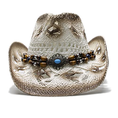 Chapeau cowboy western denim : protégez-vous du soleil avec style grâce aux larges bords