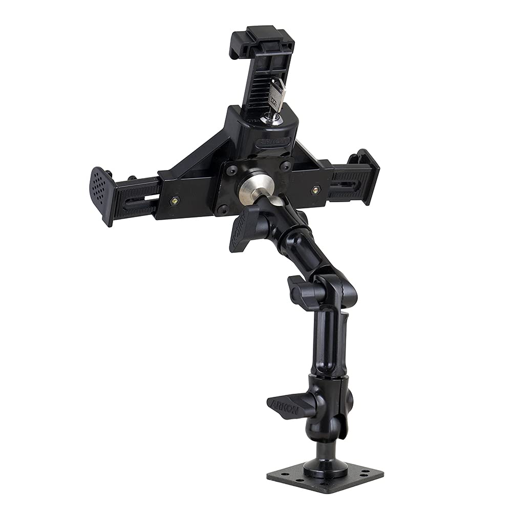 ARKON Mounts SM9HD6 Heavy Duty Multi Angle Locking Phone Mount with 4-Hole AMPS Drill Base Retail Black