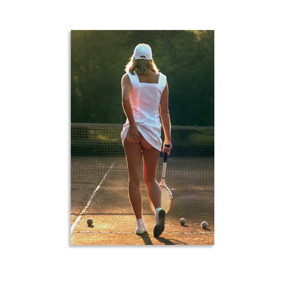 Heiwu Girls Unframe-Style1 Pretty Poster - Tennis Poster Decorative Painting Canvas Wall Art Living Room Posters Bedroom Painting 16X24inch(40X60cm)