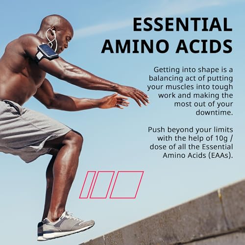 Image of Granite Essential Amino Acids Powder for Muscle Recovery and Growth with 10g EAAs and 7g BCAAs - Soy-Free, Gluten-Free, 448g (30 Servings), Strawberry Lemonade