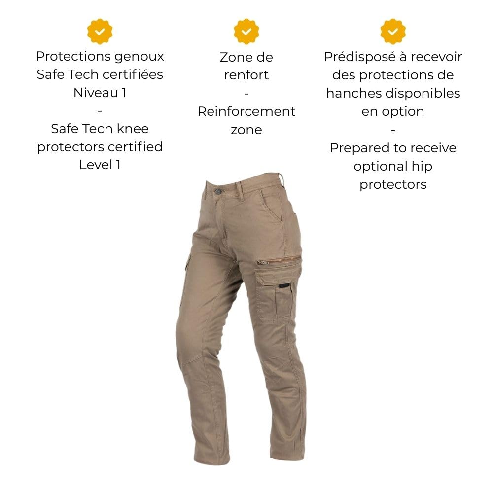 Pantalon Moto NAZAIRE LADY femme Homologué EN17092 A 36