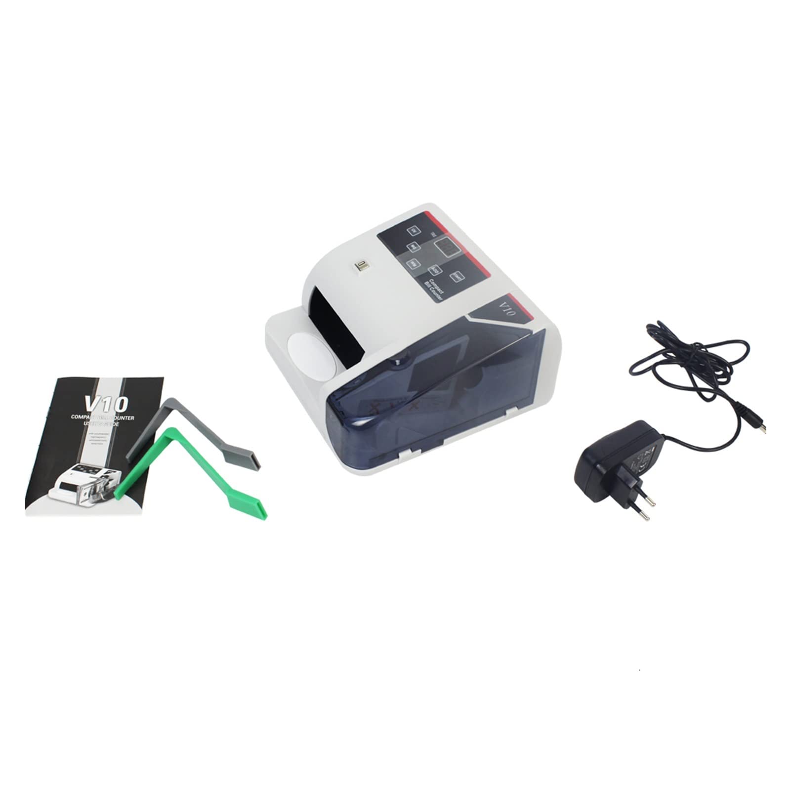 Money Counter Machine V10 Conteggio denaro portatile macchina bancenote false rilevamento contante contatore contatore macchina per le aziende