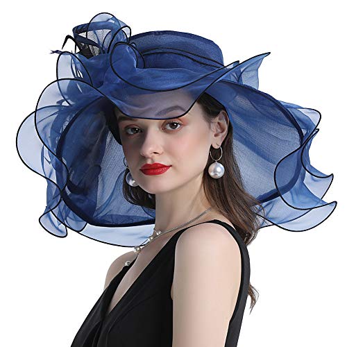 Sombrero de Mujer con Alas Amplias y Adorno Mariposa miniatura 4
