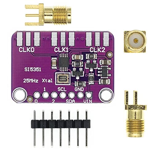 Si5351 8khz; 200Mhz Sinyal Üreteç Modül 3 Kanal Frekans Saat Kare Dalga Osilatör Jenaratörü Sma Soket 3.3V/5V RF Ses Video Telekom
