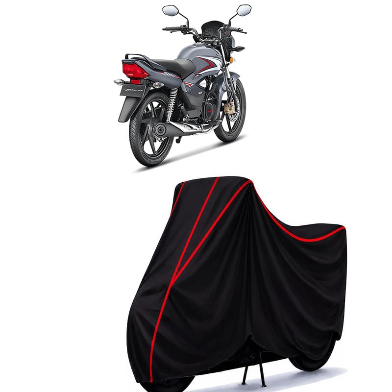 Image of Shine BS4 Water Resistant Bike Cover for All Motorcycles & Rain | Heavy Duty Taffeta Fabric | UV Protection, Dustproof, Scratchproof | All Weather Two Wheeler Body Cover with Elastic Bottom