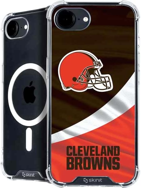 Skinit Phone Case Compatible with MagSafe iPhone 16e - Officially Licensed NFL Cleveland Browns Design
