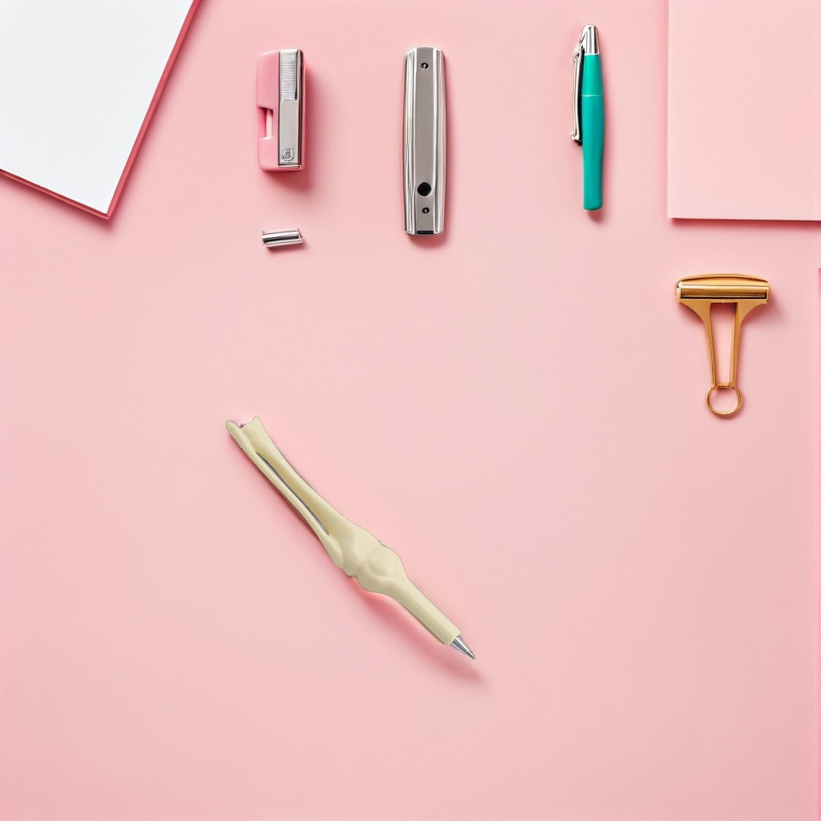 Housoutil 60 Pièces Lot de Stylos à Bille Créatifs Forme Dos Stylo Original pour de Santé Étudiants et Bureau Plastique Solide Confortable à Écrire Couleur Aléatoire