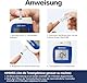 sinocare Blutzuckermessgerät, Glucose Monitor mit Blutzuckerteststreifen 100, Schmerzfrei Schnell Blutzucker-Alarm Lampe, mg/dL