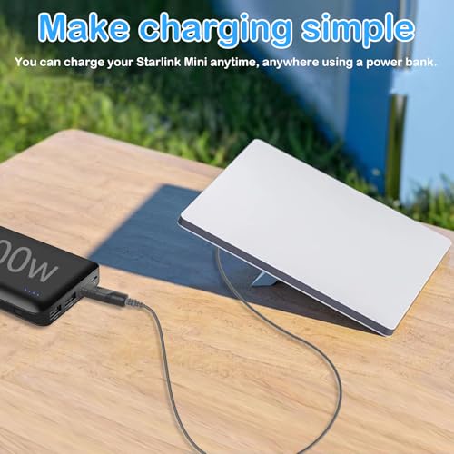 Cable adaptador USB C a DC para Starlink Mini, pack 2 miniatura 6