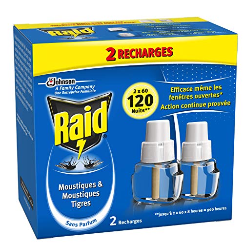 Raid Household Electric Insecticide Liquid Refill 2 x 60 Nights – Pack of 2