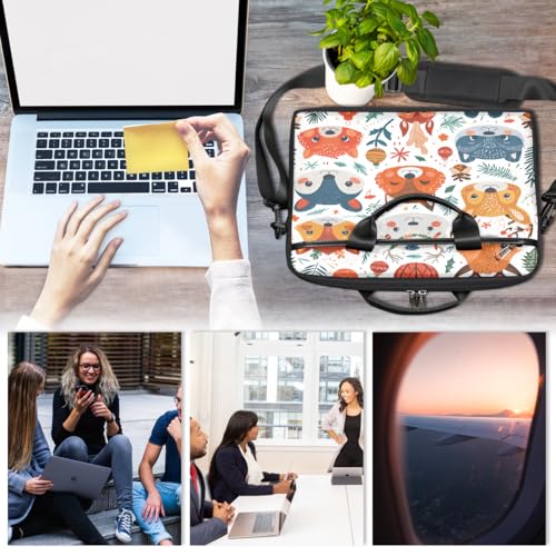Bolso laptop 15 pulgadas diseño animal bosque miniatura 6