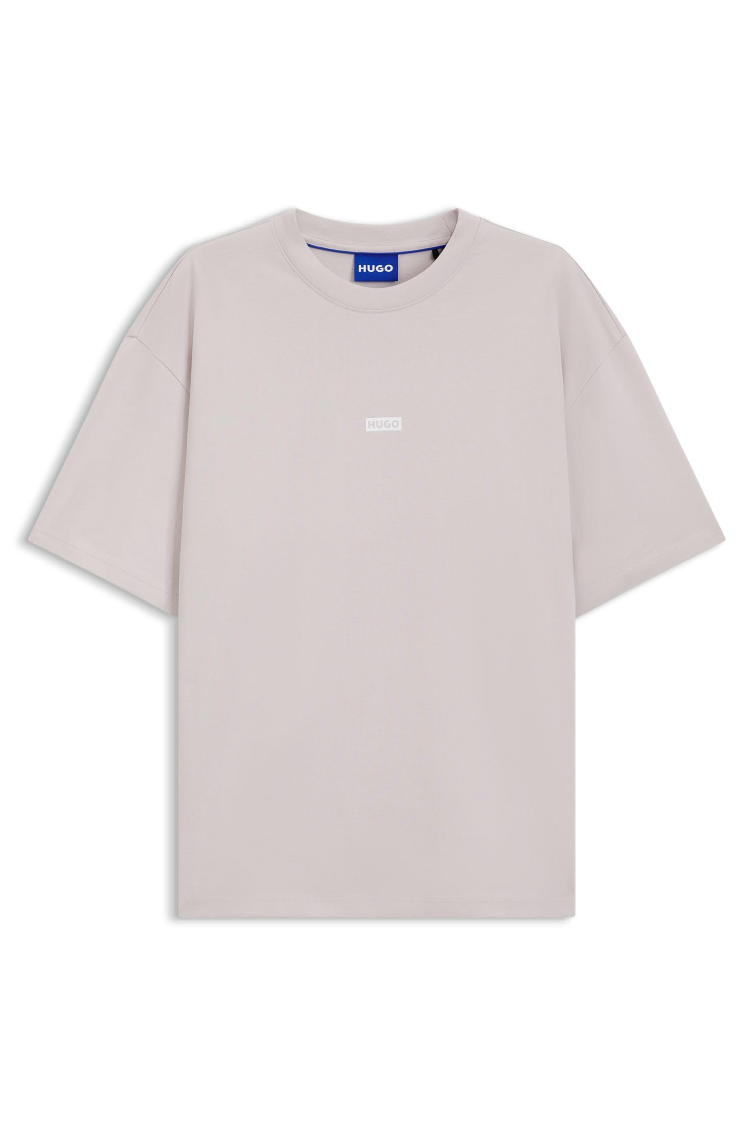 HUGO Herren Nalono Loose-Fit T-Shirt aus Baumwolle mit Logo-Artwork hinten