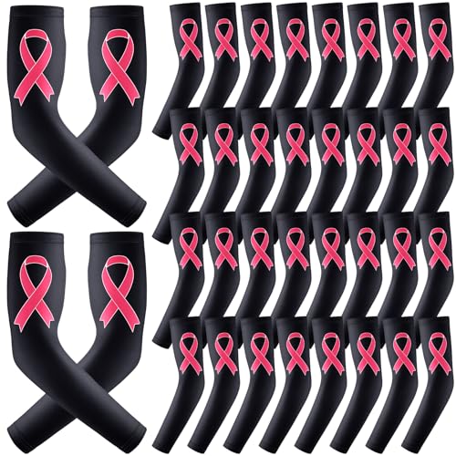 Manchons ruban rose solidaires pour femme pour honorer le combat quotidien