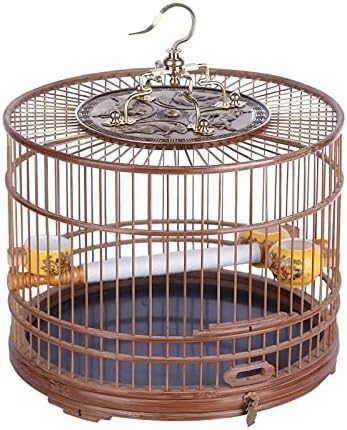 Jaula para pájaros, Tipo cajón, Jaula Circular, casa para pájaros, Jaula Grande para pájaros (Qn002 Tela Completa)