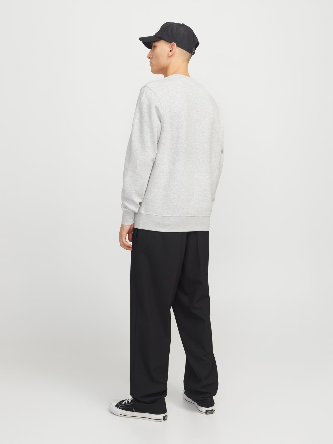 JACK & JONES Sweatshirt Herren 2er-Pack – Langarm, Rundhals, ohne Kapuze Pullover, weiche Innenseite, aus Polyester & Baumwolle Pulli